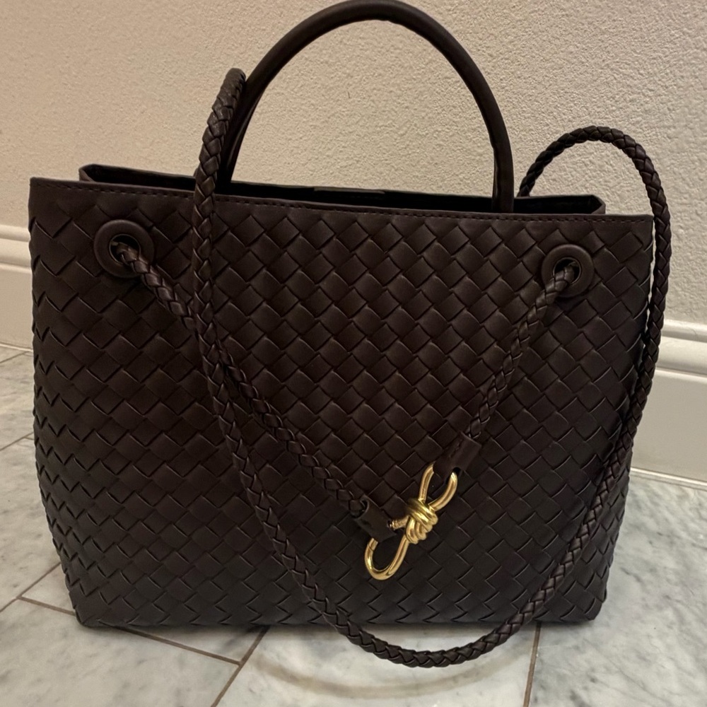 Bottega Veneta dark brown Intrecciato tote (not authentic) - Picture 6 of 8